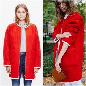 Madewell Blended Wool Sherpa Lined Cocoot Jacket